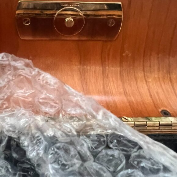 Salvatore Ferragamo Kimited Edition Gancini Top Handle Cherry Wood Handbag - Picture 8 of 10